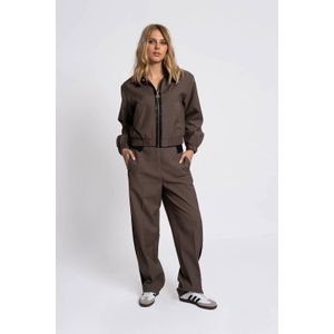 Fifth House Jaz Block broek bruin (Maat: 34) - Effen