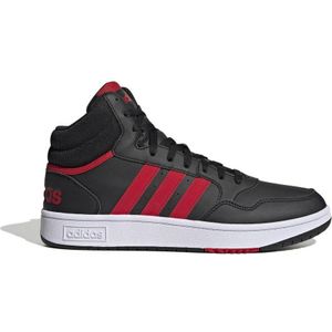 adidas Sportswear Hoops 3.0 Mid sneakers zwart/rood/wit