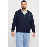 JACK & JONES PLUS SIZE sweatvest donkerblauw