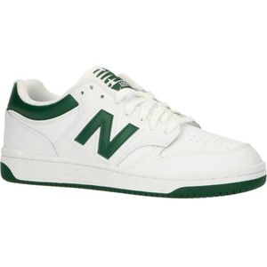 New Balance BB480 leren sneakers wit/groen