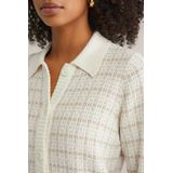 WE Fashion geruit gebreid vest beige