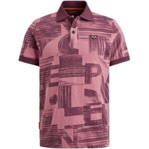 PME Legend polo met all over print roze