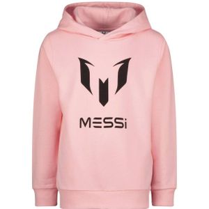 Messi hoodie Masorin met logo lichtroze/zwart