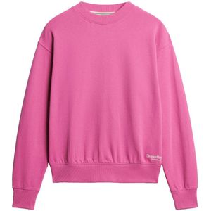 Superdry sweater ESSENTIAL LOGO SWEATSHIRT UB roze