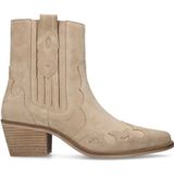 Manfield suède cowboylaarzen beige