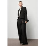 Mango cropped blazer zwart