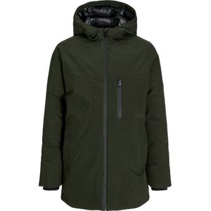 JACK & JONES JUNIOR gewatteerde winterjas JJPAYNE donkergroen