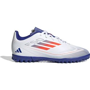 adidas Performance F50 Club Junior voetbalschoenen wit/rood/kobaltblauw