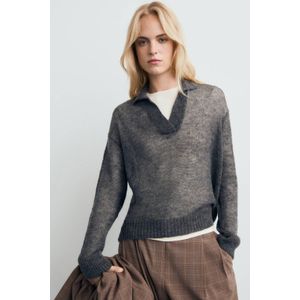 Mango pullover grijs