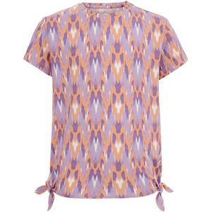 WE Fashion T-shirt met all over print paars