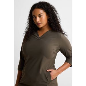 GREAT LOOKS travel tuniekjurk olijfgroen