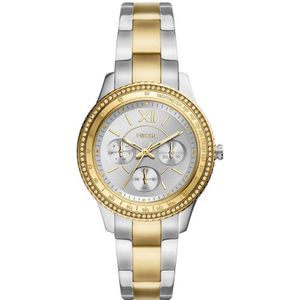 Fossil horloge ES5107 Stella Sport goudkleurig, zilverkleurig