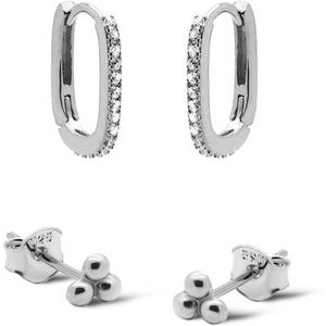 KARMA Jewelry sterling zilveren oorbellen Meave - set van 2