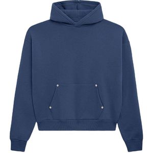 Prohibited hoodie met backprint blauw