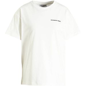 Colourful Rebel T-shirt Secret Sun met backprint wit/ zwart