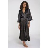 Lascana satijnen kimono zwart