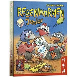 Regenwormen Junior - Vereenvoudigde variant voor kinderen | Leeftijd 4+ | Aantal spelers 2-5 | Speeltijd 20 minuten