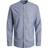 JACK & JONES ESSENTIALS slim fit overhemd JJELINEN medium blue denim