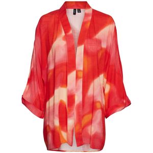 VERO MODA kimono met all over print rood