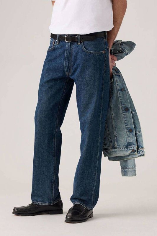 Levi's 555 relaxed straight leg jeans dark indigo