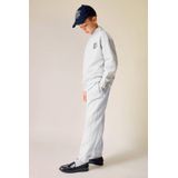 Mango Kids sweater met backprint grijs