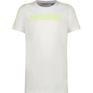 Vingino x Messi T-shirt Jaxe met logo wit