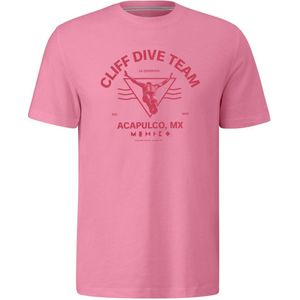 s.Oliver regular fit T-shirt met printopdruk roze