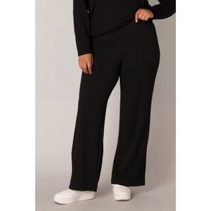 Base Level Curvy wide leg broek Arah zwart