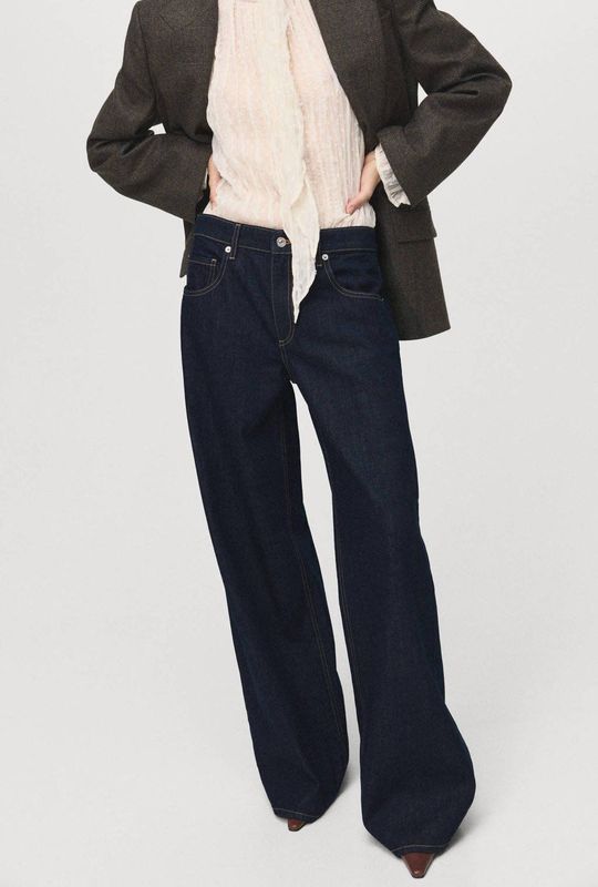 MANGO Jeans 'ANNIE'  donkerblauw