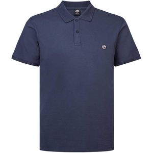 Petrol industries Plus Size polo met logo petrol blue