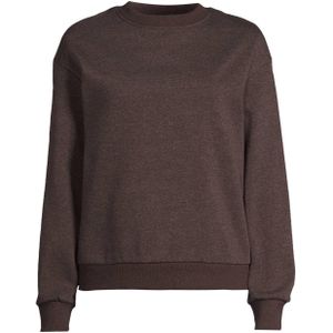 Anytime - Fleece Sweater - Bruin Melange - Value-collectie
