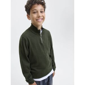 Jack & Jones - Emil - Gebreide Trui - Hoge Hals - Junior - Halve Ritssluiting