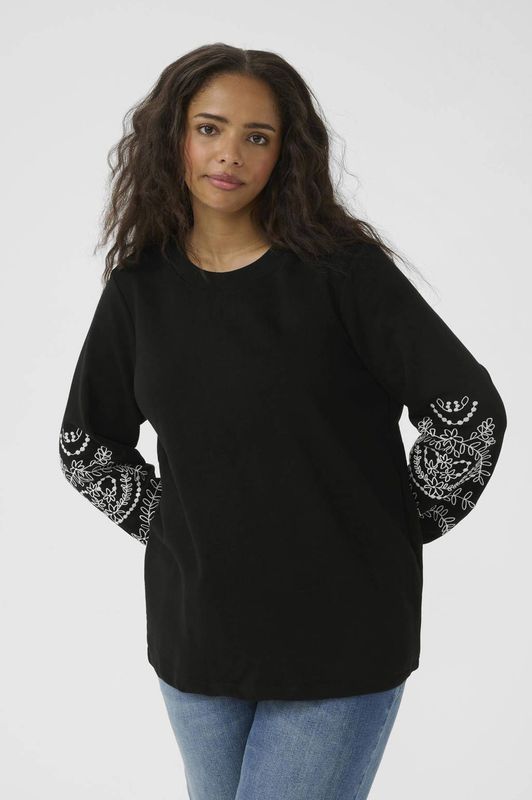 KAFFE - Kcviva - Sweatshirt - Dames - Ronde Hals - Lange Mouwen