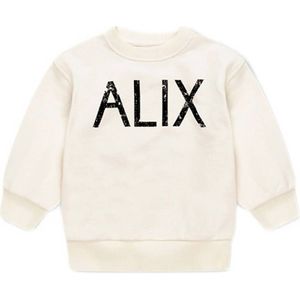 Alix Mini sweater met backprint ecru