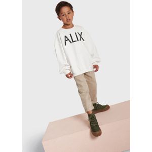 Alix Mini sweater met backprint ecru