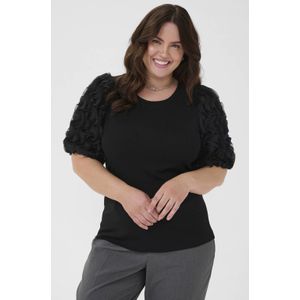 Kaffe Curve T-shirt zwart