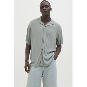 JACK & JONES ESSENTIALS casual overhemd grijsgroen