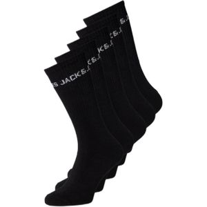 JACK & JONES JUNIOR sokken JACBASIC - set van 5 zwart