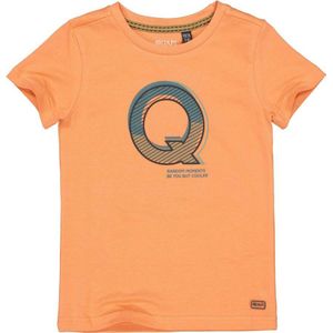 Quapi T-shirt met printopdruk oranje