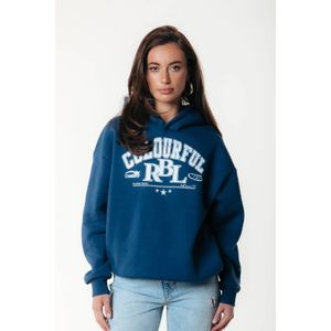 Colourful Rebel hoodie donkerblauw