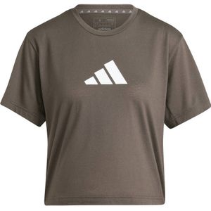 adidas Performance sportshirt olijfgroen