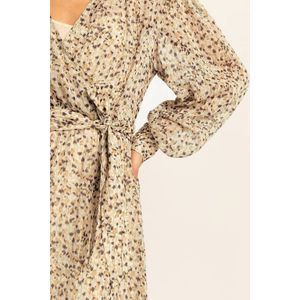 Expresso midi jurk beige