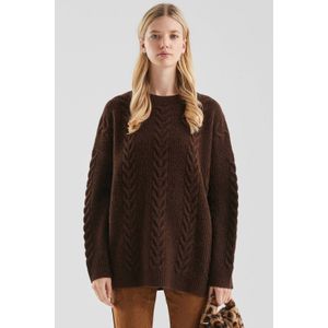 Gebreide Trui - Oversized - Kabelpatroon
