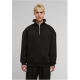 Urban Classics - Sweater - Zwart - Oversized Fit - Lange Mouw - Korte Rits