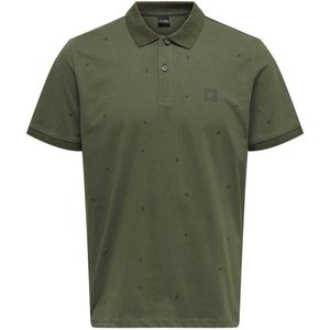 ONLY & SONS polo met all over print