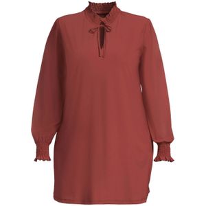 Plus Basics travelstof top bruin