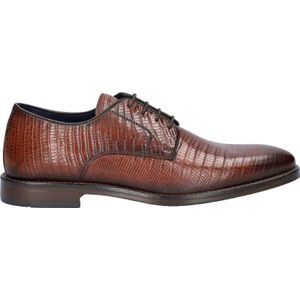 Nelson leren veterschoenen cognac