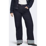 ONLY CARMAKOMA - High Waist Wide Leg Jeans - Donkerblauw Denim