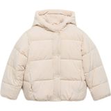 Mango Kids gewatteerde jas ecru