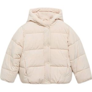 Mango Kids gewatteerde jas ecru
